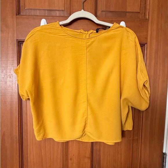 Zara Tops - Zara Mustard Yellow Blouse